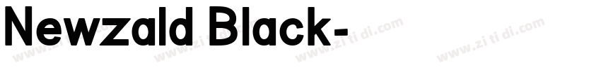 Newzald Black字体转换